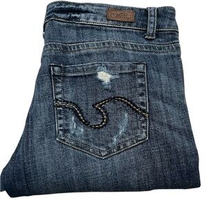 Women's Ripped Blue Jeans